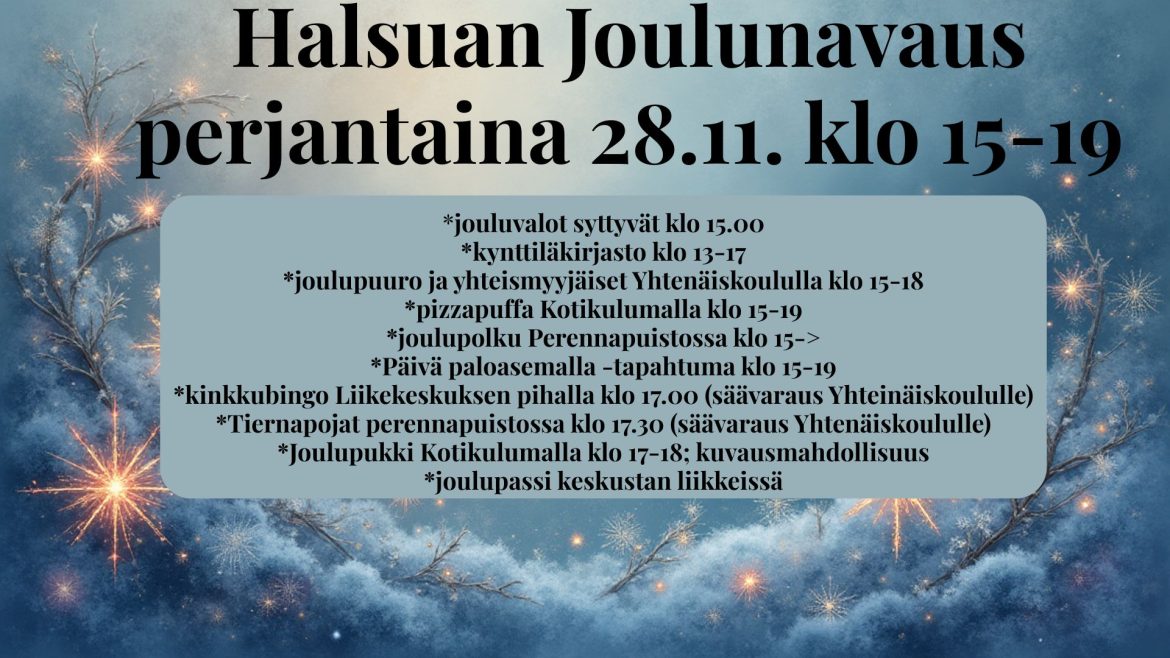 Halsuan joulunavaus 28.11.