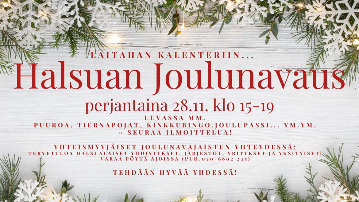 Halsuan joulunavaus 28.11.